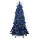 Albero di Natale floccato blu Ocean prelit  320 LED 210 cm Poly PVC s1