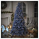 Albero di Natale floccato blu Ocean prelit  320 LED 210 cm Poly PVC s2