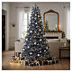 Blue Ocean flocked Christmas tree prelit 320 LED 210 cm Poly PVC s4