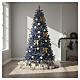 Ocean Blue prelit Christmas tree 590 warm white and multicolor LED light games 270 cm s2