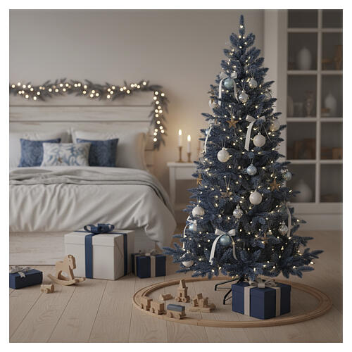 Árbol de Navidad Ocean azul 180 cm Poly Feel Real PVC slim 4