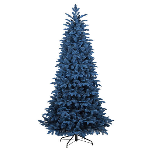 Albero di Natale Ocean blu 180 cm Poly Feel Real PVC slim 1