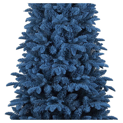 Albero di Natale Ocean blu 180 cm Poly Feel Real PVC slim 6