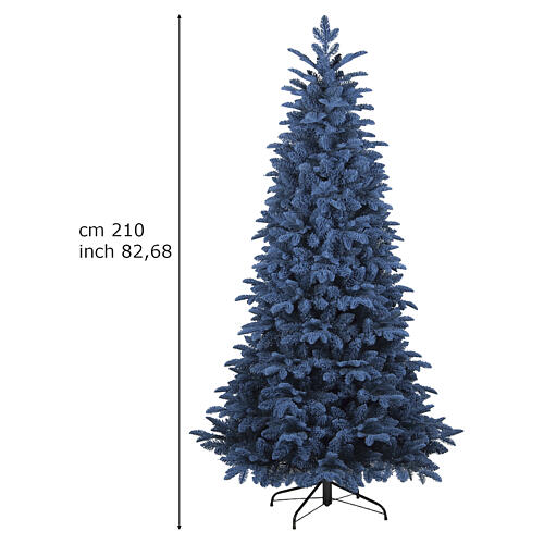 Blue Ocean slim Christmas tree, 85 in, Poly and PVC 3