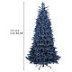 Ocean Blue Christmas Tree 210 cm Poly PVC slim s3