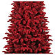 Árbol de Navidad Red 180 cm flocado rojo Poly Feel Real PVC slim s5