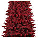 Albero di Natale Red 180 cm floccato rosso Poly Feel Real PVC slim s2