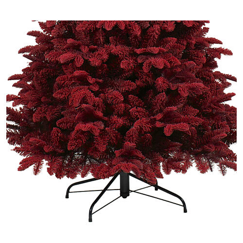 Albero di Natale Red 210 cm Poly PVC floccato rosso slim 3