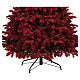Albero di Natale Red 210 cm Poly PVC floccato rosso slim s3