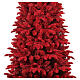 Albero di Natale Red 210 cm Poly PVC floccato rosso slim s5