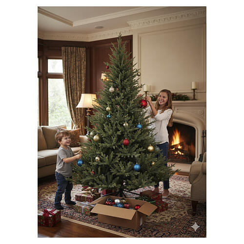 Green Yellowstone Christmas tree, 60 in, PVC and Poly, realistic mix 2