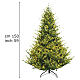 Albero di Natale Yellowstone 150 cm verde mix PVC Poly realistico s3
