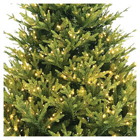 Albero di Natale Yellowstone prelit 1000 Led bianco caldo giochi luce 210 cm PVC Poly