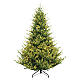 Albero di Natale Yellowstone prelit 1000 Led bianco caldo giochi luce 210 cm PVC Poly s1