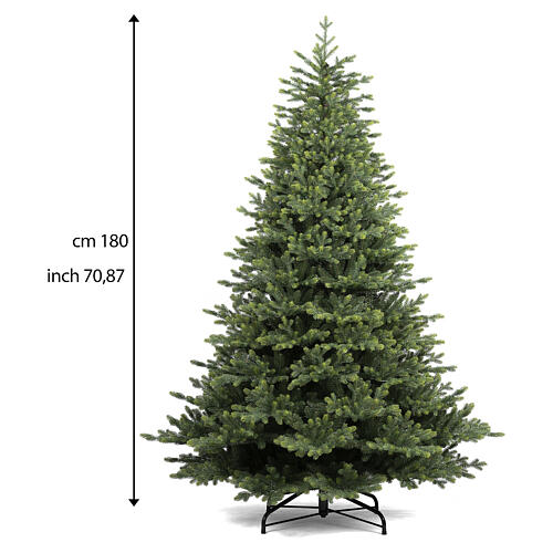 Albero di Natale verde Varenna 180 cm Poly PVC realistico 3