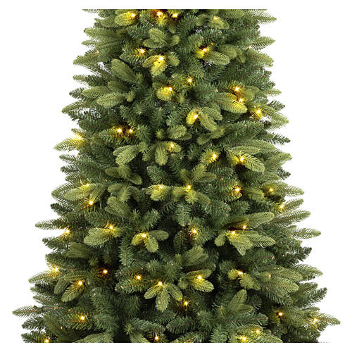 Albero di Natale Utah verde prelit 200 LED 150 cm mix Poly PVC slim 2