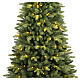 Albero di Natale Utah 300 LED giochi luce slim verde 180 cm Poly+PVC s2