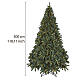 Sapin de Noël Weisshorn 3 mètres 800 LEDs blanc chaud PVC s3