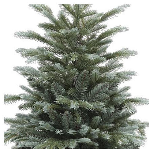 Árbol Navidad Pino verde plateado 90 cm maceta redonda Poly PVC 2