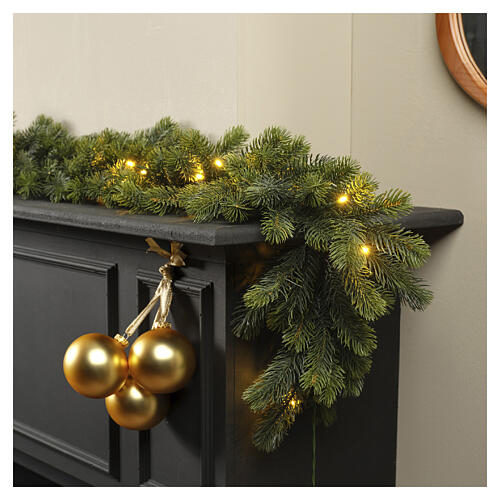 LED light garland, warm white light, 35 LEDs, 70x12 in 2
