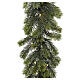 Fir-effect Christmas garland with 50 warm white LEDs, 105x12 in s4