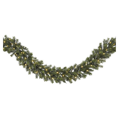 Girlanda świąteczna imitująca jodłę z 50 LED, ciepłe światło, 270 × 30 cm 1