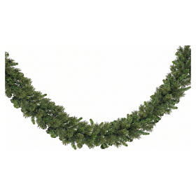 Green Christmas garland pine effect, 270x25 cm