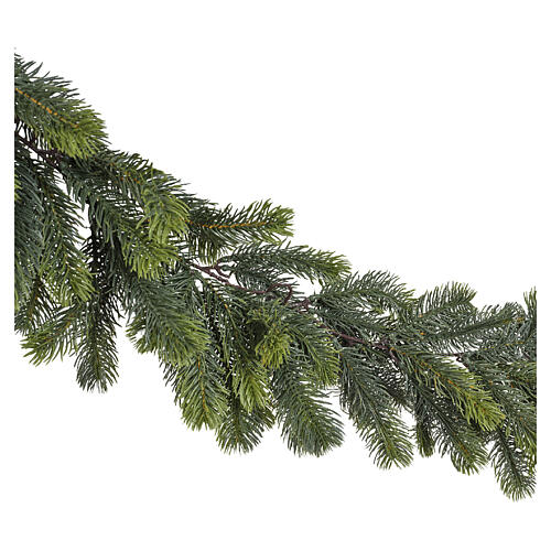 Christmas garland, fir-effect with hanging branches, green, 270x30 cm 5