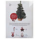 Mini decorated Christmas tree with festive figures, 24x14 in s9