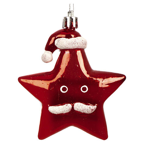 Sapin de Noël mini décoré avec figurines de Noël 60x35 cm 5