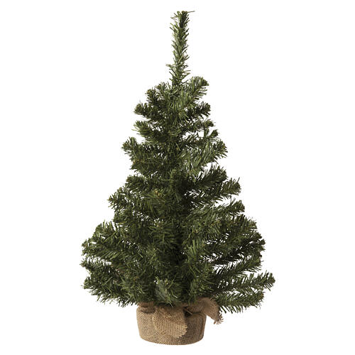 Sapin de Noël mini décoré avec figurines de Noël 60x35 cm 8
