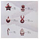 Mini decorated Christmas tree with 20 ornaments, 30x16 in s11