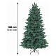 Árvore de Natal Emerald com ramos flocados 180 cm PE PVC s3