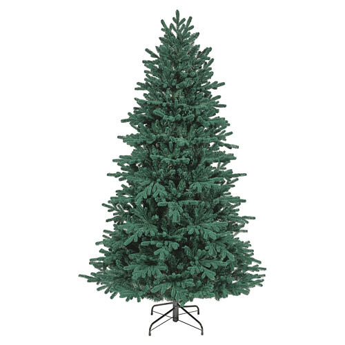 Emerald Christmas tree 180 cm with flocked branches PE PVC 1