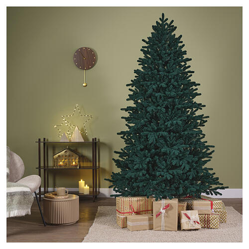 Albero di Natale Emerald verde floccato 210 cm PE PVC 2