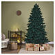 Abete artificiale Emerald 240 cm floccato verde smeraldo PE PVC s2