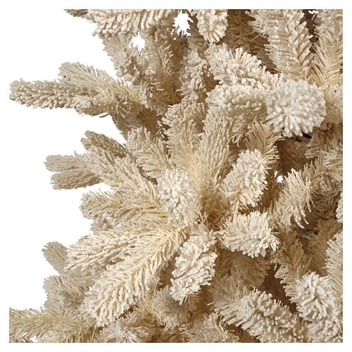 Cosy Fir flocked cream-white Christmas tree, 70 in, PE and PVC 3