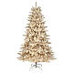 Albero di Natale Cozy Fir bianco crema floccato 180 cm PE PVC s1