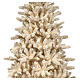 Albero di Natale Cozy Fir bianco crema floccato 180 cm PE PVC s4