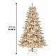 Sapin artificiel Cozy floconné blanc crème 210 cm PE PVC s3