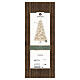 Albero di Natale Cozy bianco crema con chioma floccata 240 cm PE PVC s6