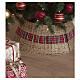 Copertura base albero di Natale intrecciata fascia tartan per alberi fino a 240 cm 30x70 cm s2