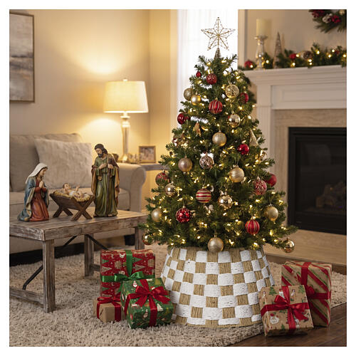 Copribase albero di Natale in corda FSC per alberi fino a 180 cm 30x55 cm 2