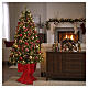 Base para árvore de Natal vermelha em laço 40x35x35 cm para árvores até 240 cm s2