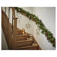 Grandis lighted garland with 80 warm white Micro LEDs, 105 in, battery operated, IN/OUTDOOR s2