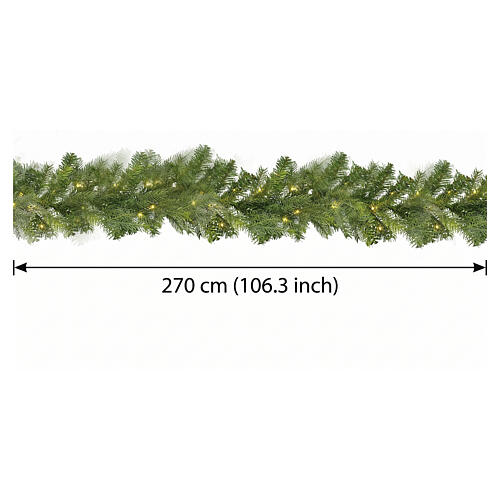 Guirlanda luminosa Grandis com 80 Micro LED branco quente 270 cm 3