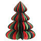 Albero decorativo tridimensionale in carta FSC 100% rosso verde 90x70 cm s1