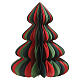 Arbre décoratif tridimensionnel en papier champagne pailleté 100% FSC 60x50 cm s1