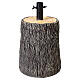Base albero Natale tronco effetto corteccia 35x25 cm per alberi 120-180 cm s1