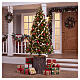Base albero Natale tronco effetto corteccia 35x25 cm per alberi 120-180 cm s2